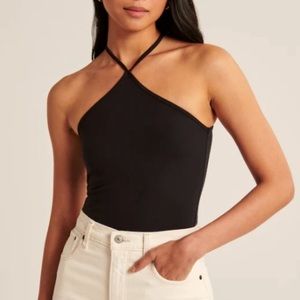 Abercrombie & Fitch Seamless Fabric Halter Bodysuit